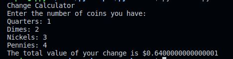 It is based on decomposing the number into a sum of powers of 2. . Write a program that prints the number of quarters dimes nickels and pennies python